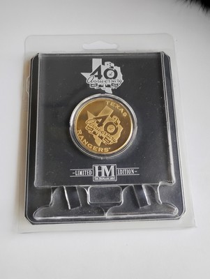 MLB Texas Rangers 40th Anniversary Bronze Coin HM Ltd Ed 2012 Highland Mint 