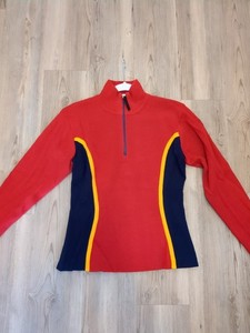 SALE!! Original OBERMEYER Vintage Retro Red Women’s M Wool Blend Ski Sweater 