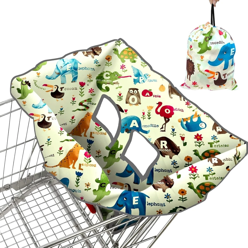 Funda de carrito de compras para bebé, funda de silla alta, funda de carrito para bebés, niños y... Foto 2 de 4