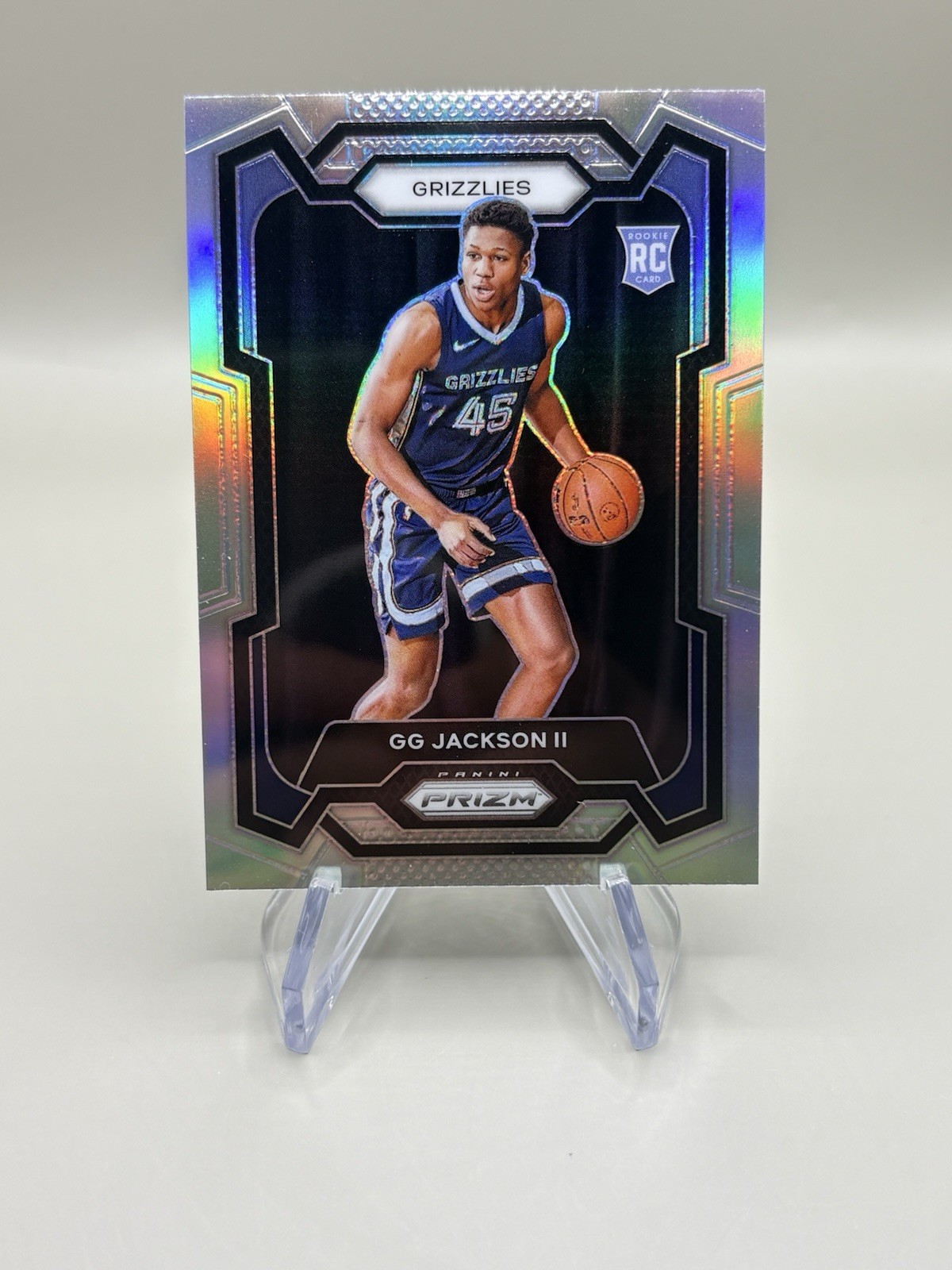 2023-24 Panini Prizm - GG Jackson Rookie Prizm #179 Silver Prizm (RC) Grizzlies
