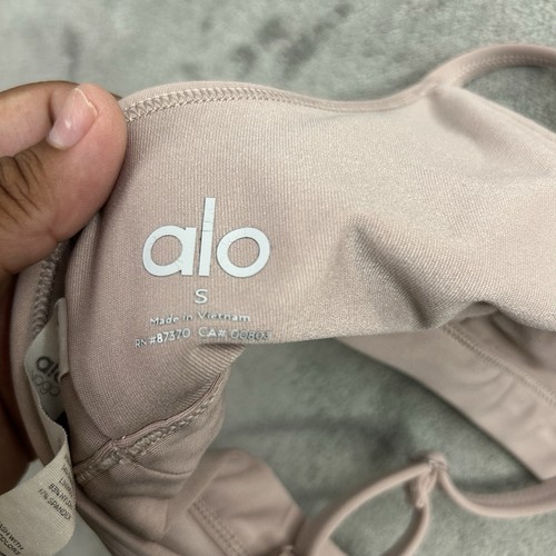 Reggiseno sportivo Alo Yoga Airlift Intrigo donna piccolo rosa tempo libero allenamento palestra - Foto 8 di 11