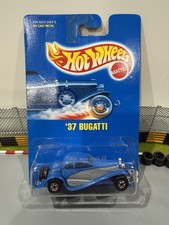 VERY RARE HOT WHEELS 1991 #28 37 Bugatti BLUE CARD Basic wheel