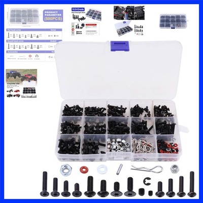 500pcs Universal RC Screw Kit Screws Assortment Set, Hardware Fasteners for T...