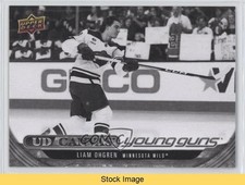 2024 Upper Deck UD Canvas Young Guns Black & White Liam Ohgren Rookie READ