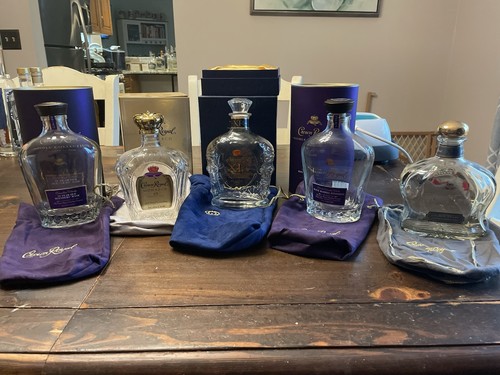 Crown Royal Collectible Liquor Bottles XR XO Monarch Noble Collection 750ml