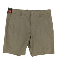 Autograph Men's Chinos Shorts Sand Slim Fit Moisture Wicking Lightweight Zip New