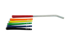24" Chrome Tie-Down Bar with Rubber Grip - for Car Hauling