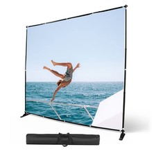 Backdrop Banner Stand 8 X 8 FT Adjustable Height Background Stand Step and Re...