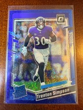 Trenton Simpson 2023 Donruss Optic Blue Glitter SP #209