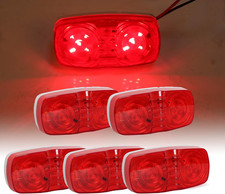 10 LED Trailer Marker 4" X 2" LED Side Marker Clearance Double Bullseye Lights S