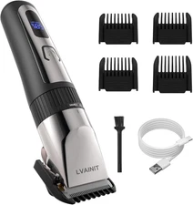 Hair Clippers for Men, Cordless LCD Rechargeable Hair Trimmer Beard Trimmer