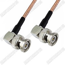 3FT BNC Male Right Angle to BNC Male RA 50ohm Pigtail Cable RG316 Wireless Radio