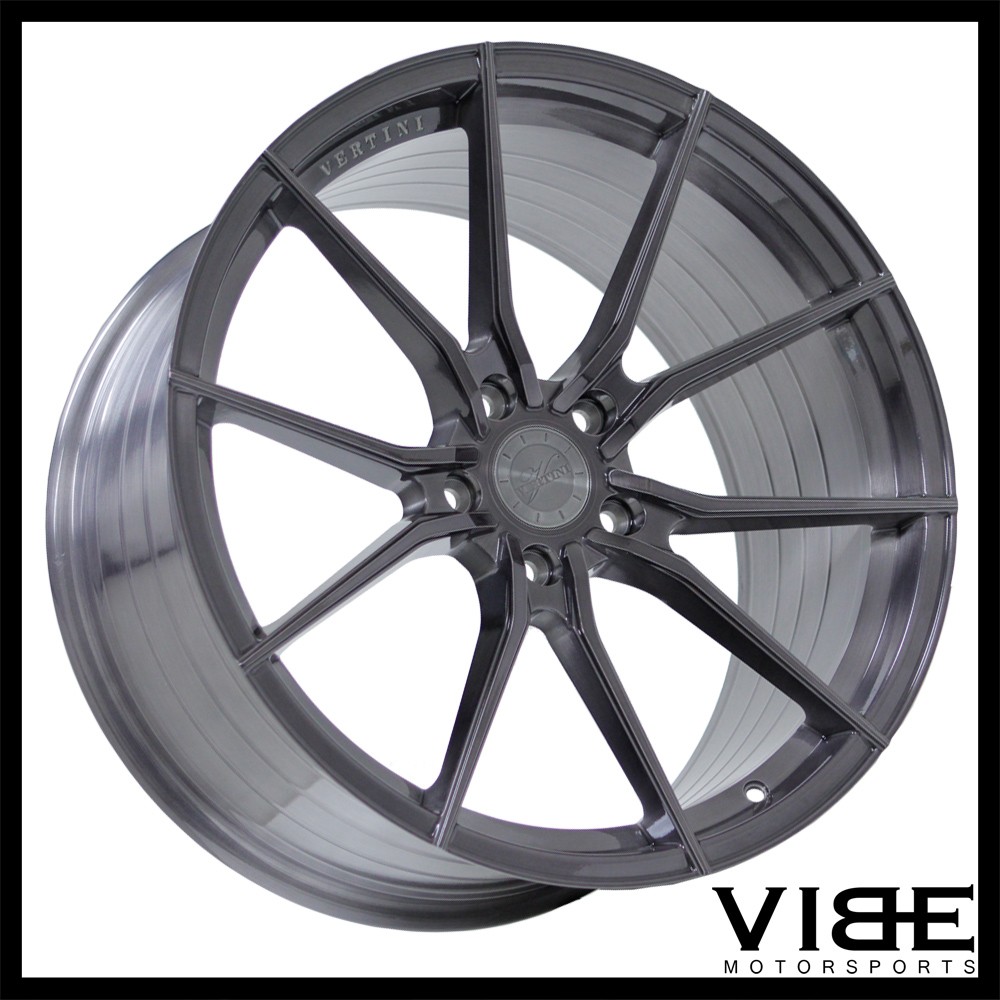 20" VERTINI RF1.2 TITANIUM CONCAVE WHEELS RIMS FITS MASERATI QUATTROPORTE