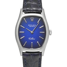 Orologio ROLEX Cellini 3803 cassa blu dimensioni 26 mm x 23 mm donna usato #3...