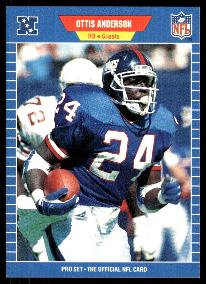 Ottis Anderson 1989 Pro Set #554 Giants FREE SHIPPING StackedPacks