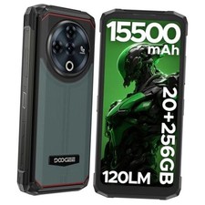 Fire 6 Power Rugged Smartphone, 15500mAh, Dual Flashlight, 20GB 256GB Green