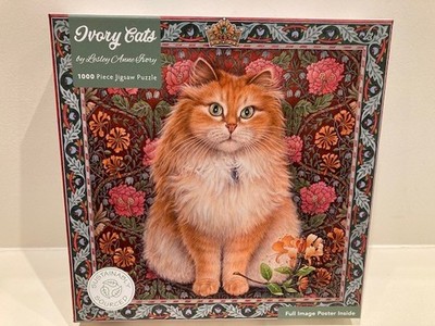 Elfenbein Katzen von Lesley Anne Elfenbein - 1000 Stück Puzzle (Neu)