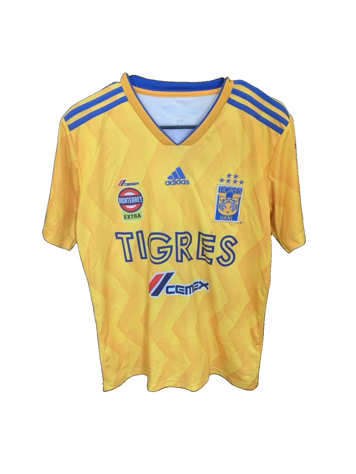 Adidas Tigres UANL Soccer Jersey Yellow Climalite Liga MX Adult Size Small