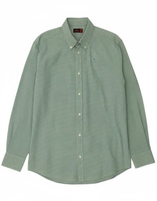 KAPPA Mens Shirt 2XL Green Gingham Cotton DC04