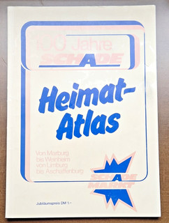 SCHADE Heimat Atlas Rhein Main 1978 64 S. Maßstab 1:100000 Stadtpläne StrVerz.