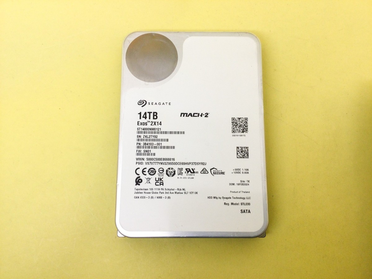 Seagate Exos 2x14 14TB 7200RPM SATA 6Gb/s MACH.2 3.5in HDD