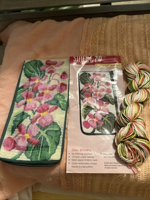Pair Of Small Cross Stitch Projects Including Small Case For Phone Or Glasses
