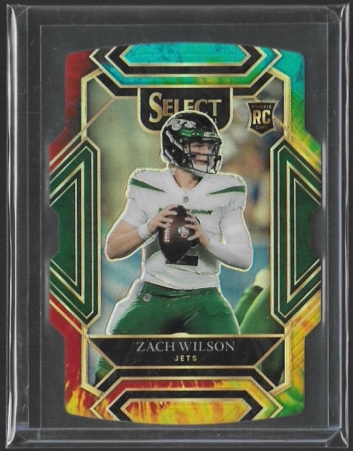 2021 Select Football - Zach Wilson #244 Rookie Tie-Dye Club Level /25 - Jets