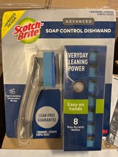 scotch brite soap control dish wand with 8 refills