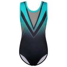 BAOHULU Gymnastics Leotard for Girls Kids Sparkle 13-14 Years, C Blackgeen