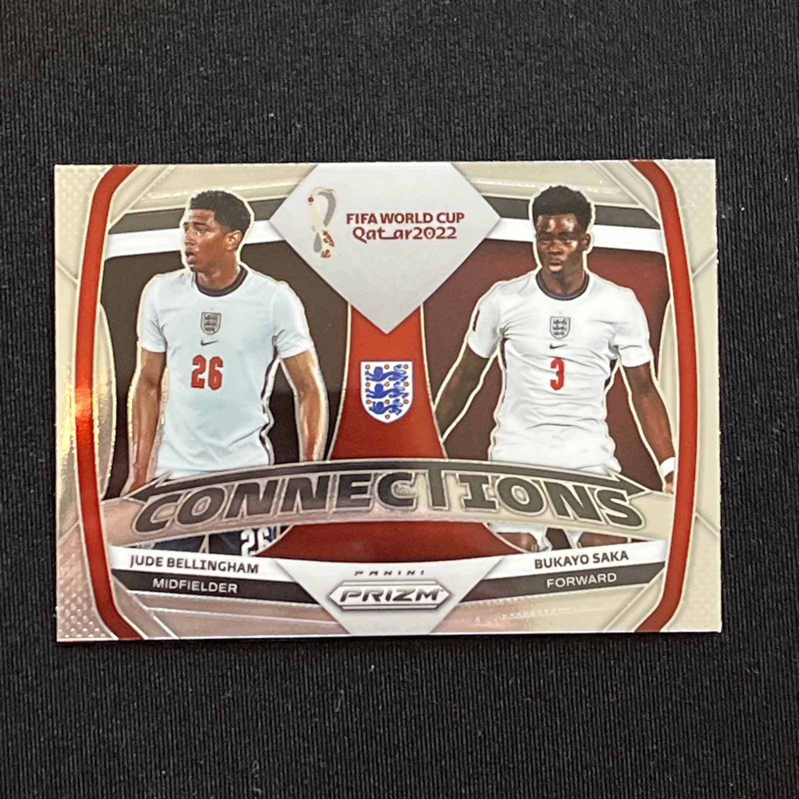 2022 Panini Prizm World Cup Qatar - Connections Jude Bellingham, Bukayo Saka