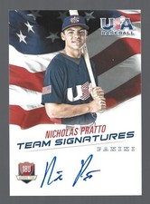 Nick Pratto AUTOGRAPH /499 RC Kansas City Royals  2015 Panini USA Baseball AUTO 