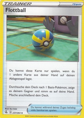 Flottball 237/264 Fusions Angriff Pokemon Karte Deutsch