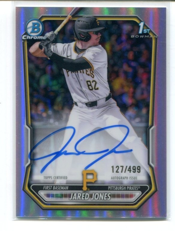 2026 Bowman Chrome Prospect Jared Jones 1st Bowman Auto Refractor /499