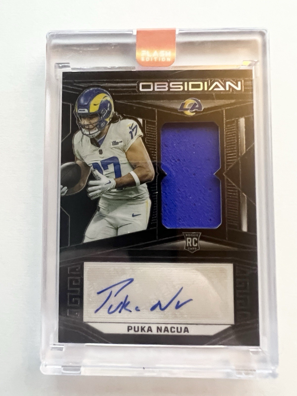 2023 Panini Obsidian - Rookie Jersey Autographs Puka Nacua #216 /199