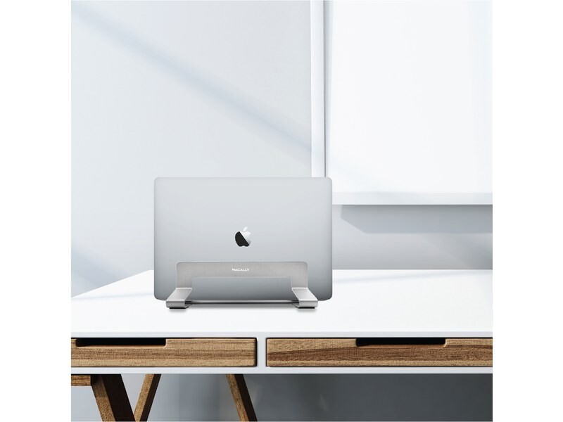 Support PC portable vertical Macally en aluminium réglable pour MacBook Pro