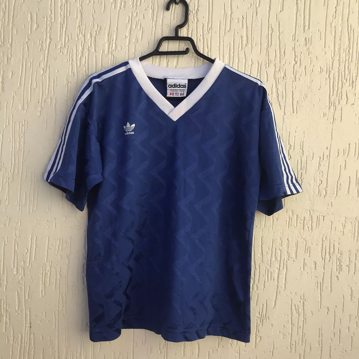 aquí Posicionamiento en buscadores Borradura VINTAGE ADIDAS TEMPLATE USA STYLE 80s FOOTBALL SHIRT JERSEY soccer SIZE M |  eBay