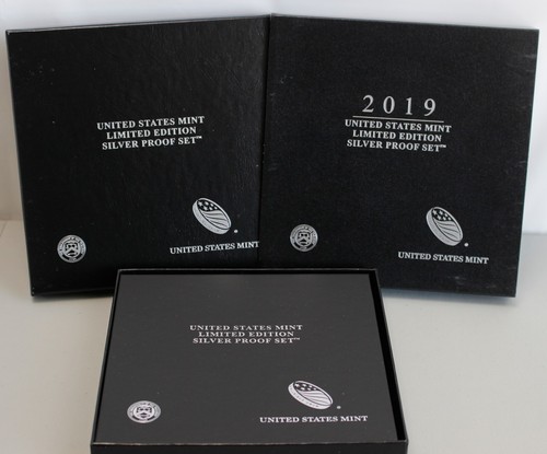 Juego de 8 monedas de prueba de plata edición limitada 2019 S Estados Unidos Mint con caja y certificado de autenticidad - Imagen 3 de 7