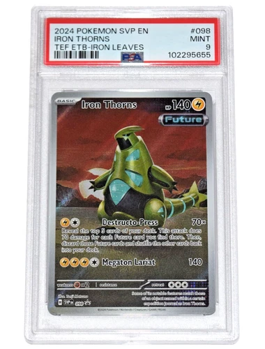 Pokémon Temporal Forces ~ IRON THORNS ~ PSA 9 ~ Black Star Promo SVP 098