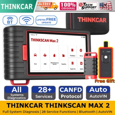Thinkscan Max 2 Scanner All System Car Diagnostic Tool Code Reader IMMO CANFD