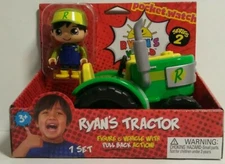 Ryan's Tractor Ryan's World Pull Back Vehicle & Ryan Figure
