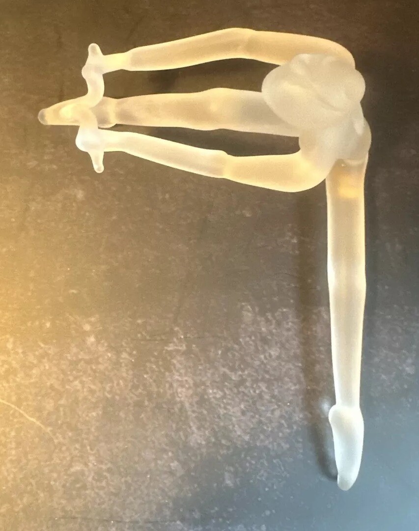 VTG Milon Townsend Handmade Art Glass Ballerina Signed 5.5”x2.75” 1990