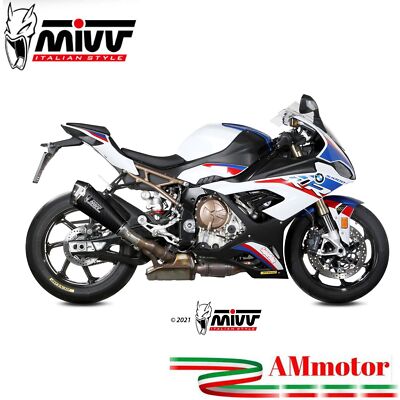 Mivv Bmw S 1000 RR 2021 Exhaust Motorcycle Slip-On Silencer Delta Race Carbon