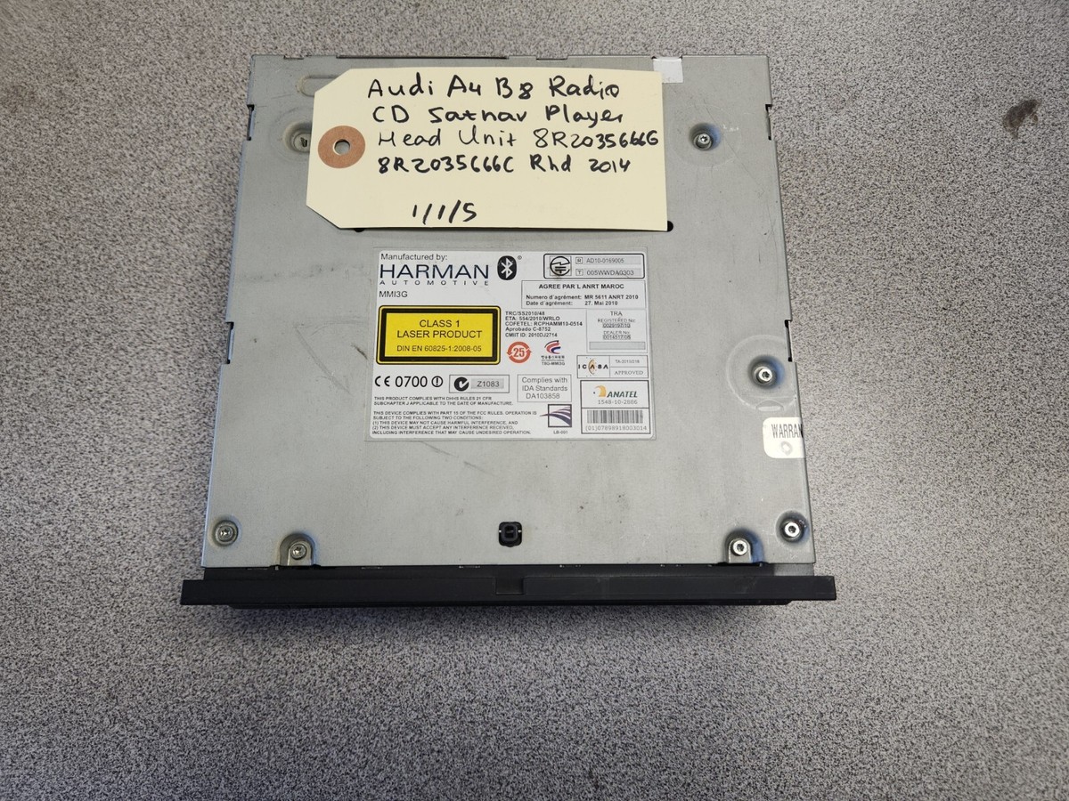 Audi A4 B8 Radio CD Satnav Player Head Unit 8R2035666G 8R2035666C