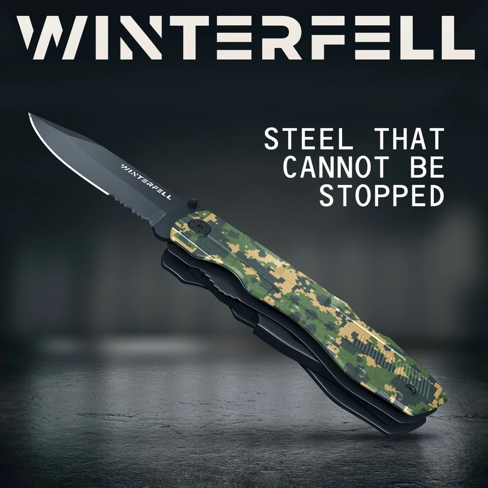 Multi tool Knife WINTERFELL Multipurpose Outdoor Folding Pocket Pliers Multitool