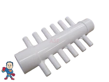 Hot Tub Spa Manifold Part 1" Slip X 1" Spigot X (12) 3/8" Barbs Video How To 