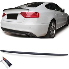 Heckspoiler Spoilerlippe für Audi A5 8T 8F ab 2007-2016 Schwarz Matt mit ABE