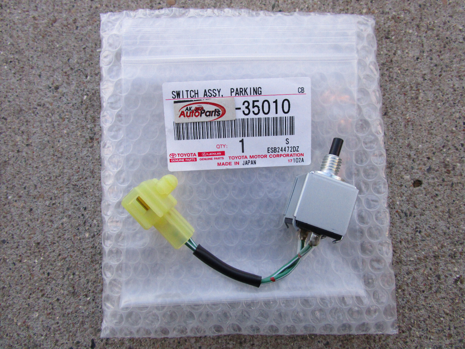 FITS 89 95 TOYOTA 4RUNNER HAND BRAKE WARNING LIGHT SWITCH OEM BRAND