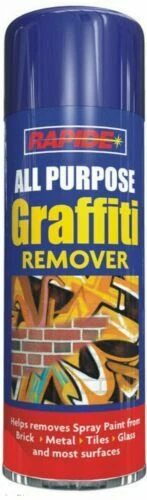 RAPIDE Graffiti Art Remover Spray Aerosol Can Remove Clean Ink Paint Crayon - 250ml