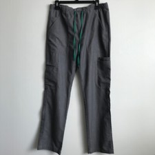 FIGS MENS SCRUB PANT Medium Gray Cairo Cargo Scrub TM3001 Medical Straight Leg