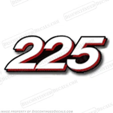 Fits Mercury Verado "225" Decal - Rear Decal 